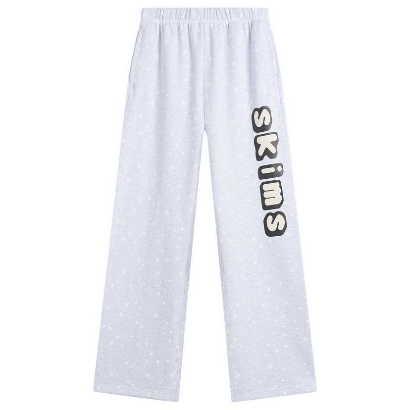 Tepláky SKIMS CPFM Cotton Fleece Straight Leg Pant Snow Print Modrá | BT-PNT-10930W-HSP