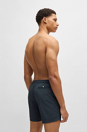 Plavky BOSS BOSS Quick-Drying Swim Shorts with Contrast Logo Čierna | 50514502, 1