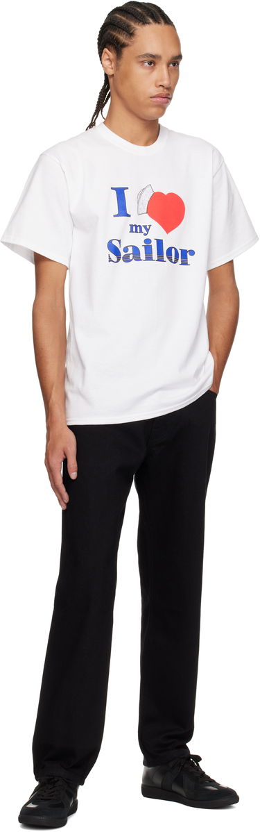 Tričko Noah Noah 'I Love My Sailor' Graphic T-Shirt Biela | T250SS25WHT, 3