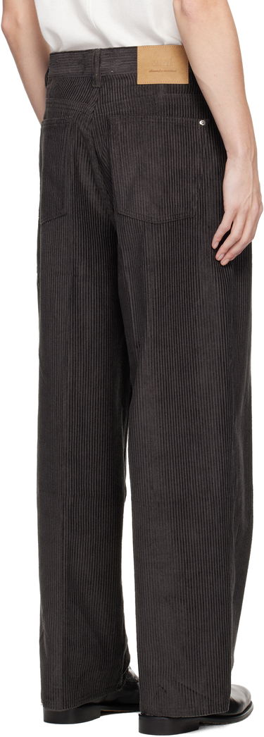 Nohavice AMI AMI Paris Cotton Corduroy Large Fit Trousers Čierna | H25HTR830.CO0131, 2