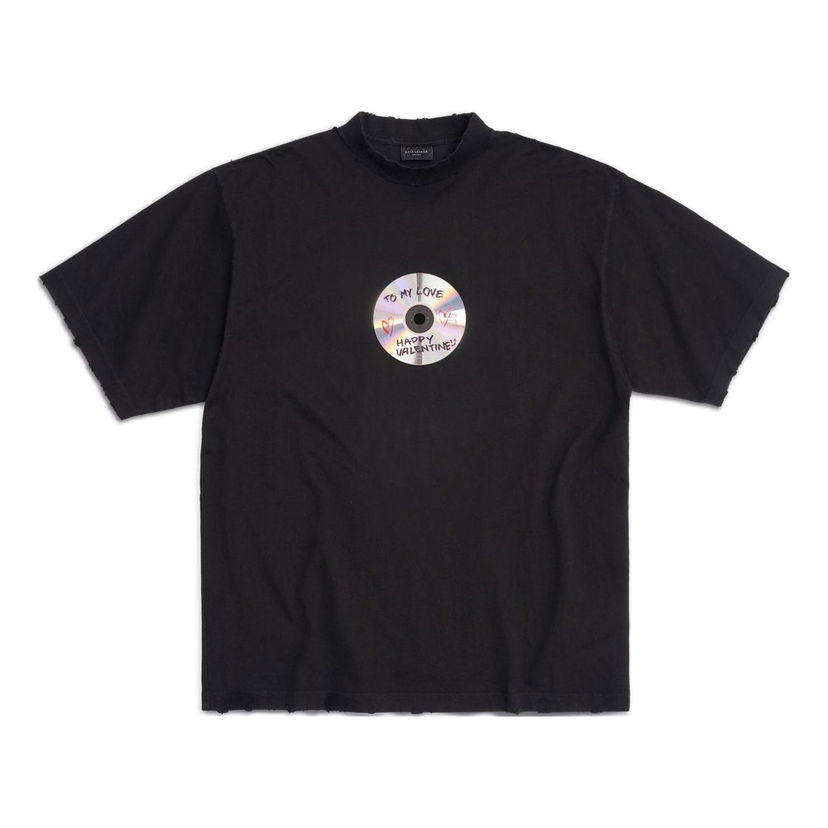 Tričko Balenciaga To My Love Graphic T-Shirt Čierna | 764235TQVE41055