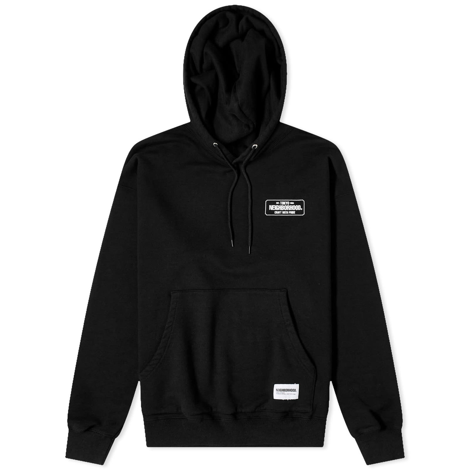 Mikina Neighborhood Classic Hoodie Čierna | 232UWNH-CSM03-BK, 0