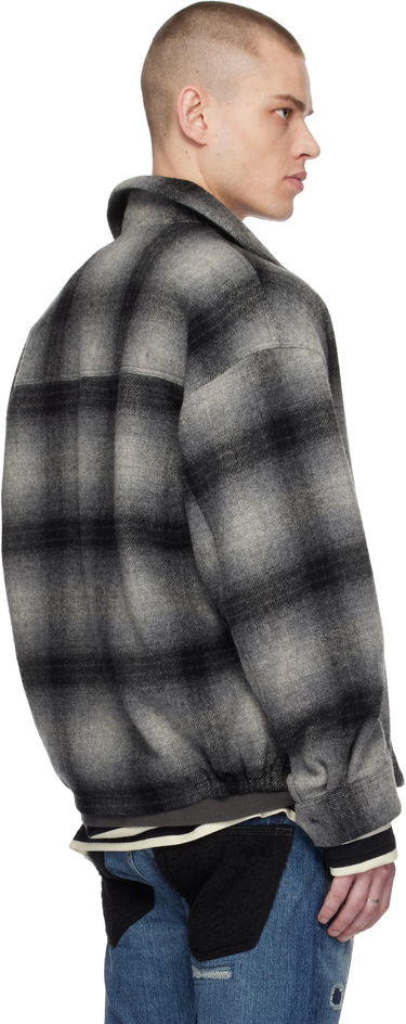 Bomber bunda WACKO MARIA WACKO MARIA Ombre Check 50's Jacket Šedá | 24FW-WMO-BL21, 2
