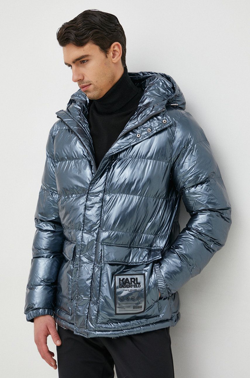 Prešívaná bunda KARL LAGERFELD Jacket Modrá | 524516.505005, 0