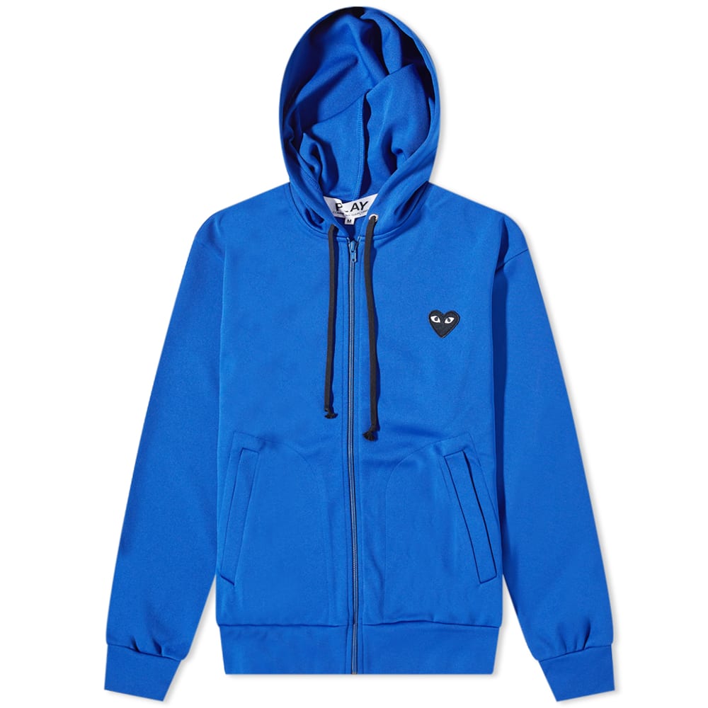 Mikina Comme des Garçons Play Black Heart Back Print Zip Hoodie Modrá | P1T254-2, 0