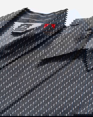Košeľa Ben Davis Striped Half-Zip Shirt Čierna | BEN109 109, 4