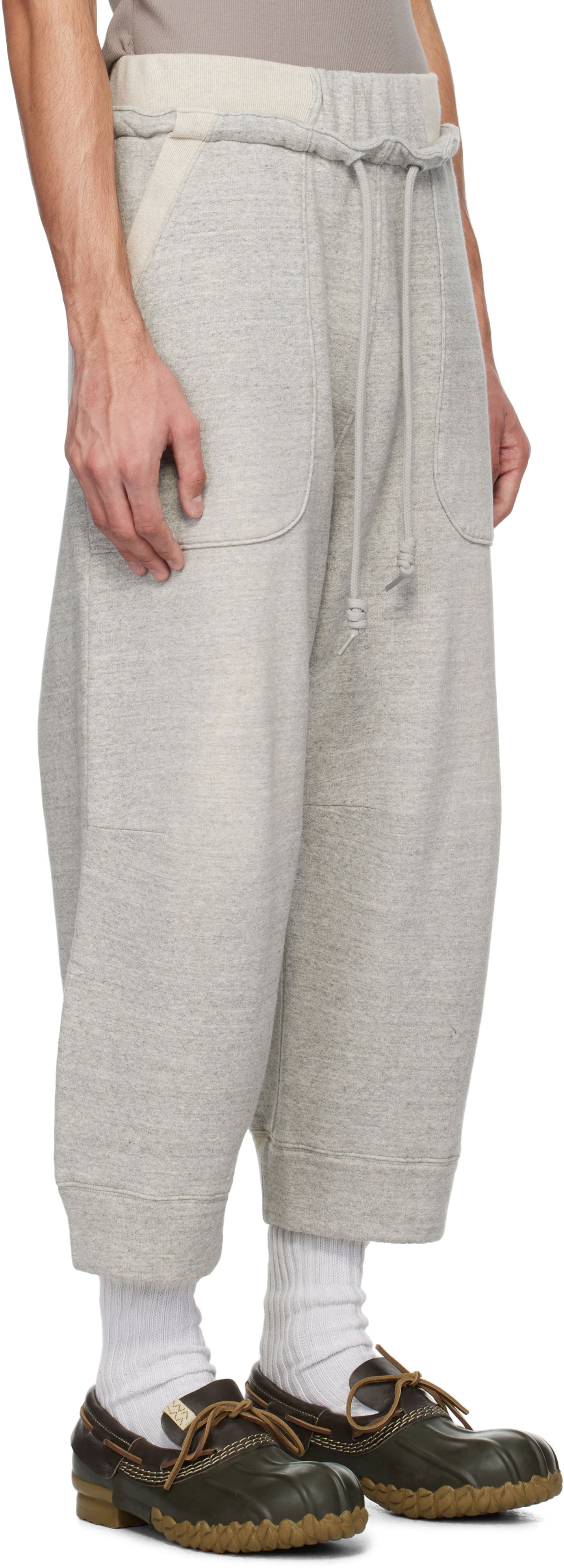Tepláky R13 R13 Deconstructed Cropped Sweatpants Šedá | R13MK254-001BH, 1