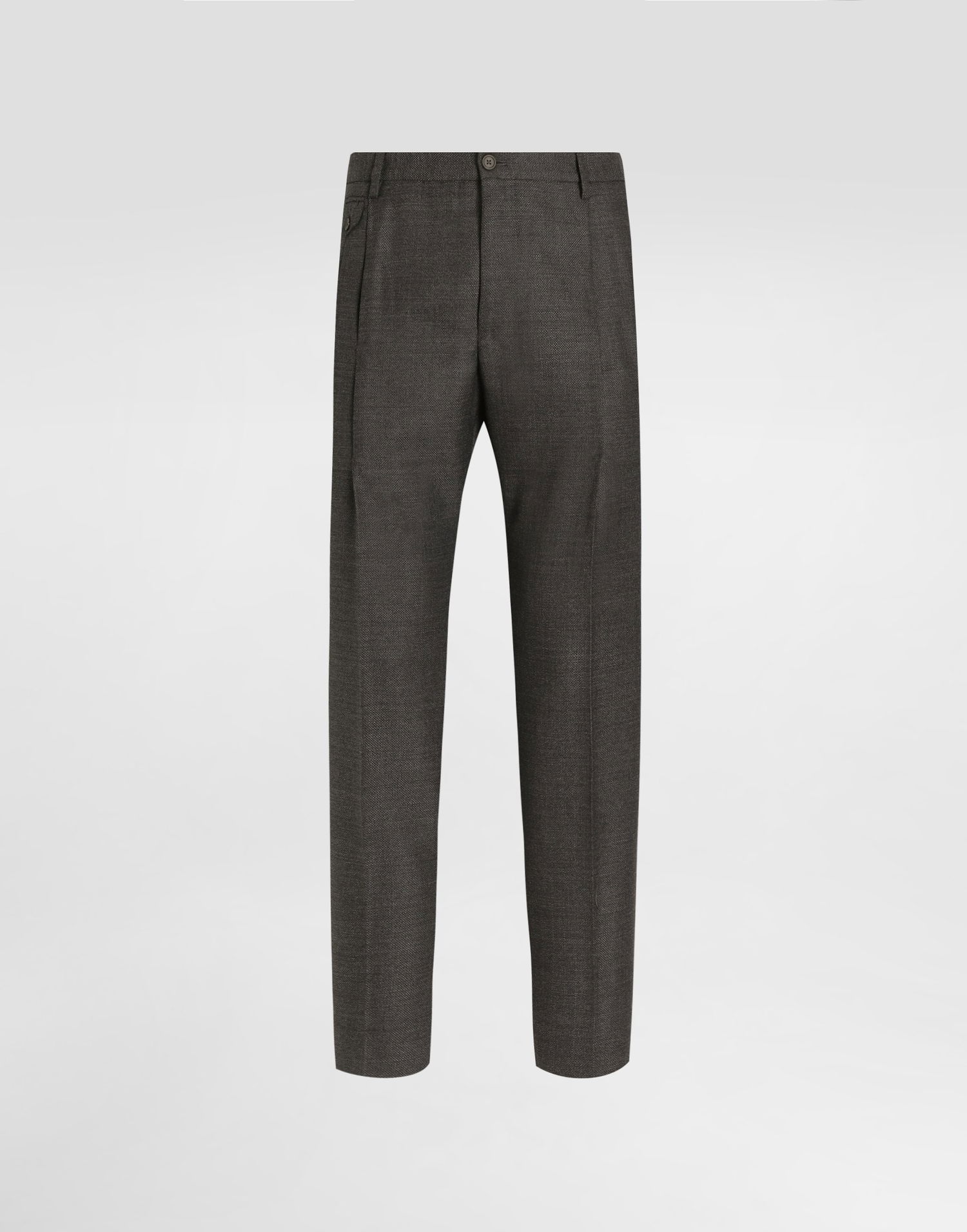 Nohavice Dolce & Gabbana Pleated Wool Trousers Šedá | GV4EETFU25ES8290, 0