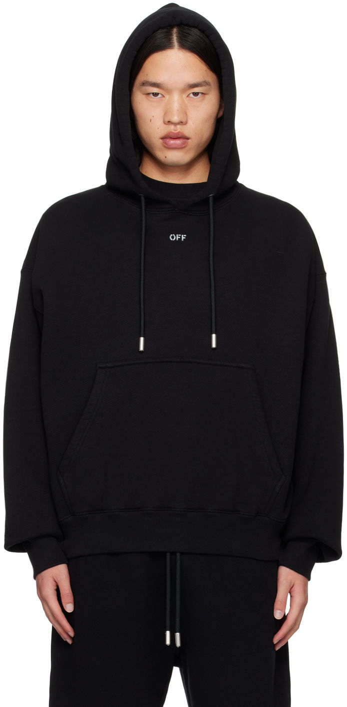 Black Off Stamp Skate Hoodie