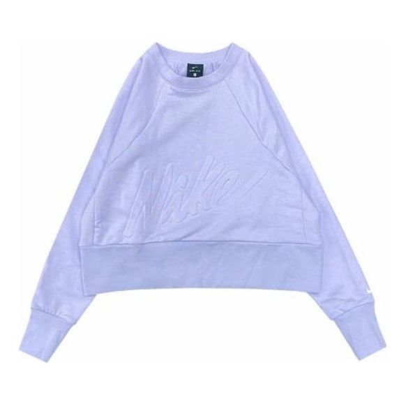 Mikina Nike NSW Fleece Logo Sweatshirt Fialová | CV7249-539