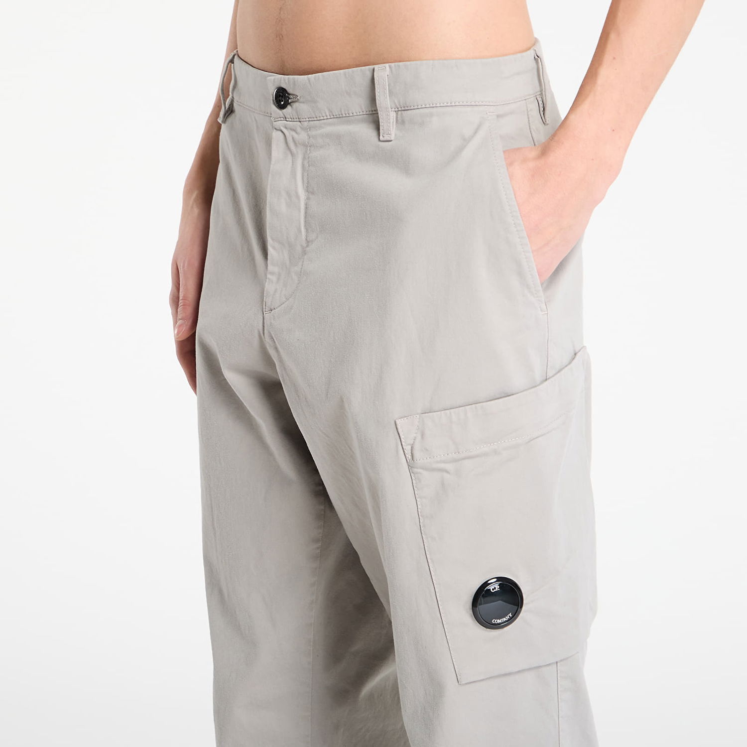 Cargo nohavice C.P. Company Stretch Sateen Regular Cargo Pants Šedá | 19CMPA151A005529G-331, 1