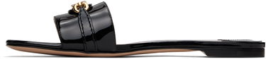 Doplnky Tom Ford TOM FORD Patent Leather Padlock Flat Sandals Čierna | W3526-LCL072G, 2