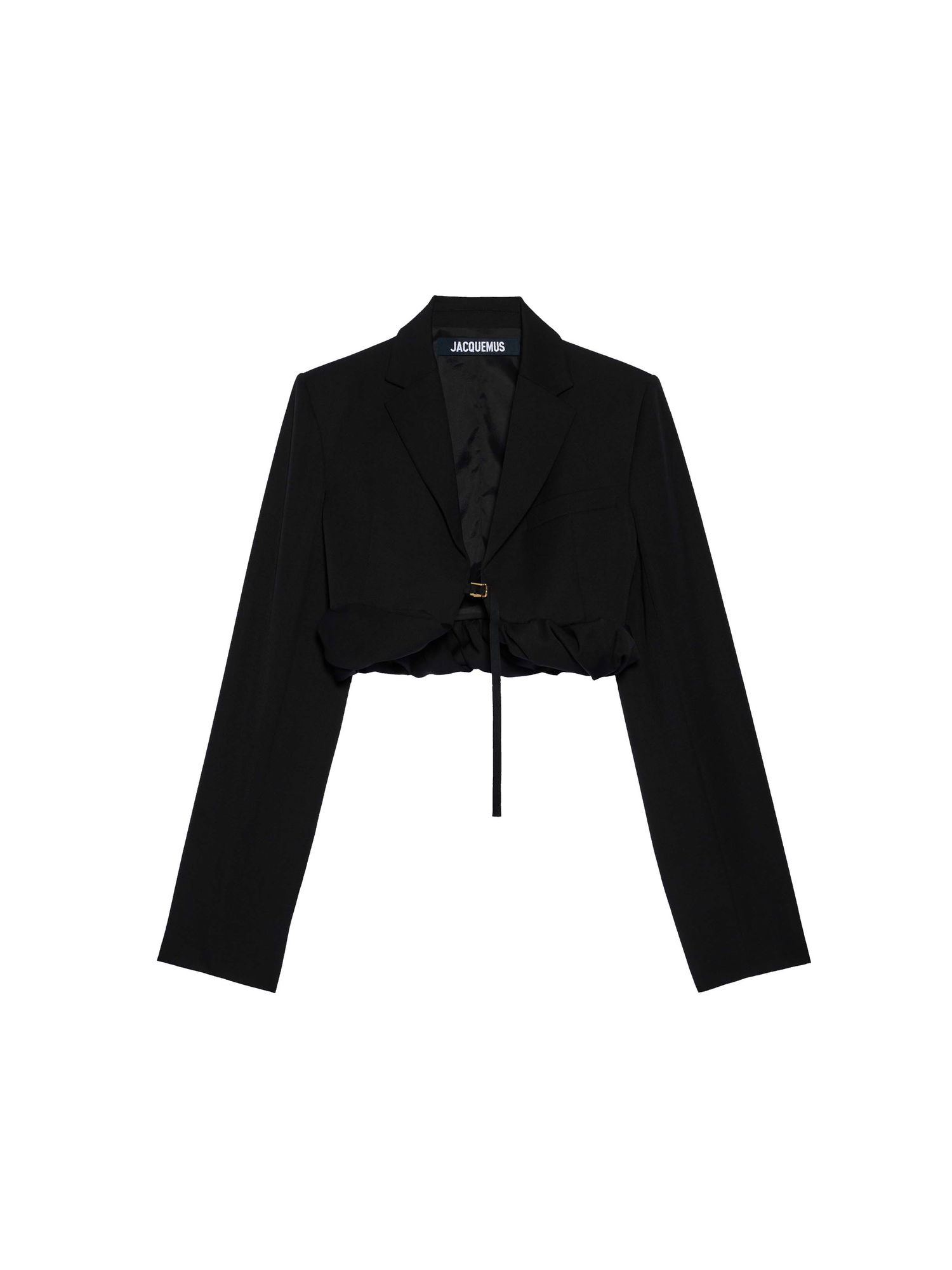 Crop Top Jacquemus La Veste Croissant Čierna | 233JA035-1333-990, 0