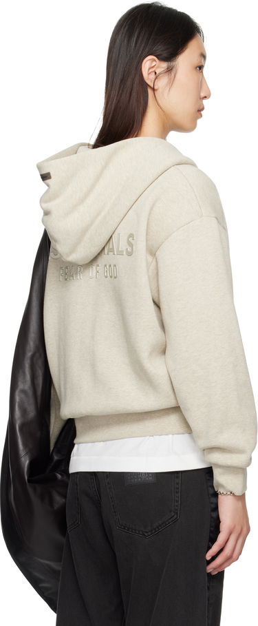 Mikina Fear of God ESSENTIALS Classic Fit Zip-Up Hoodie Béžová | 192SP255092FW, 2