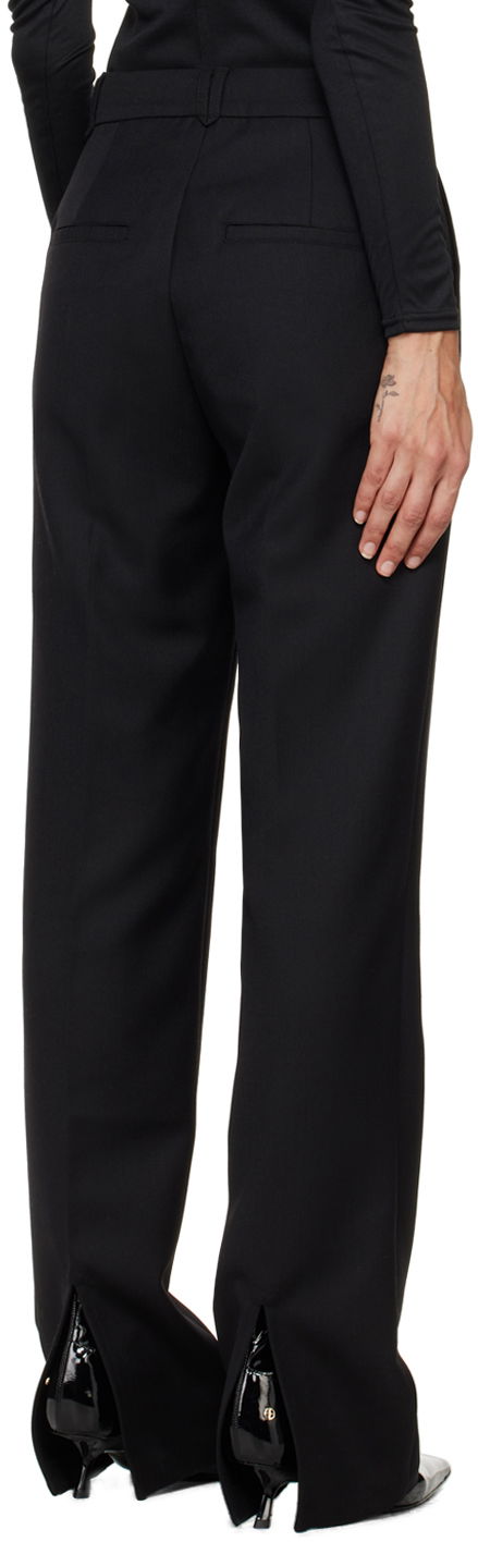 Drew Black High-Waisted Trousers