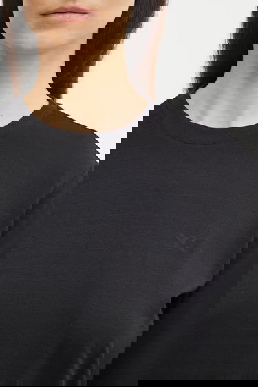 Tričko Y-3 Y-3 Regular Wool Long Sleeve T-Shirt Čierna | JX2291, 3