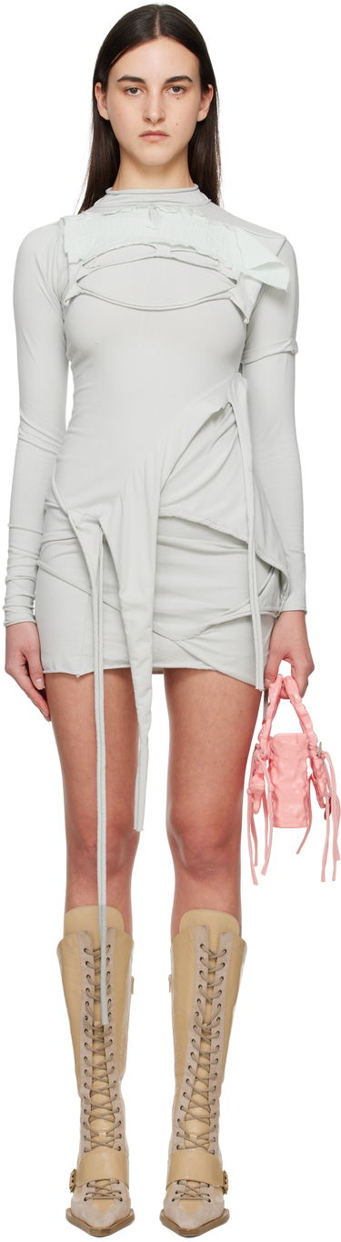 Šaty Ottolinger Ottolinger Deconstructed Longsleeve Minidress Šedá | 11550141501, 0