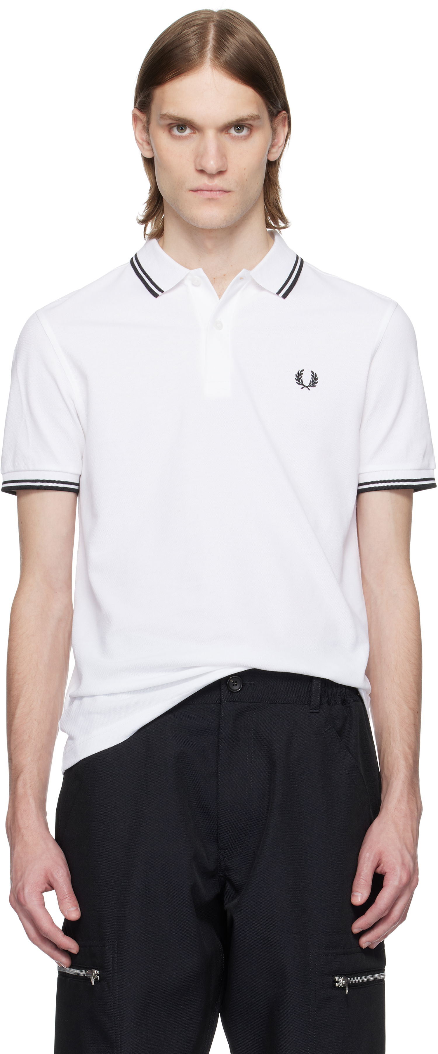 Polo tričko Comme des Garçons Comme des Garçons Shirt Fred Perry Edition 'Strong Will' Polo Biela | FO-T502-051, 0