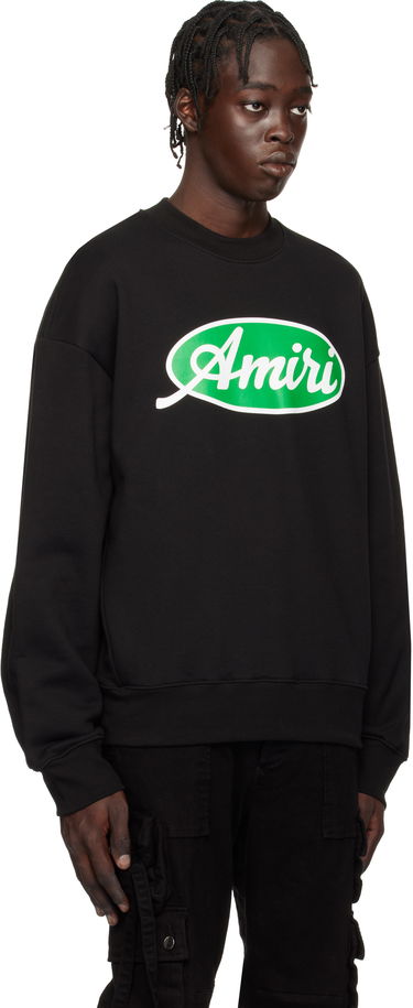 Mikina AMIRI Oval Logo Oversized Sweatshirt Čierna | AMJYCW1052, 1