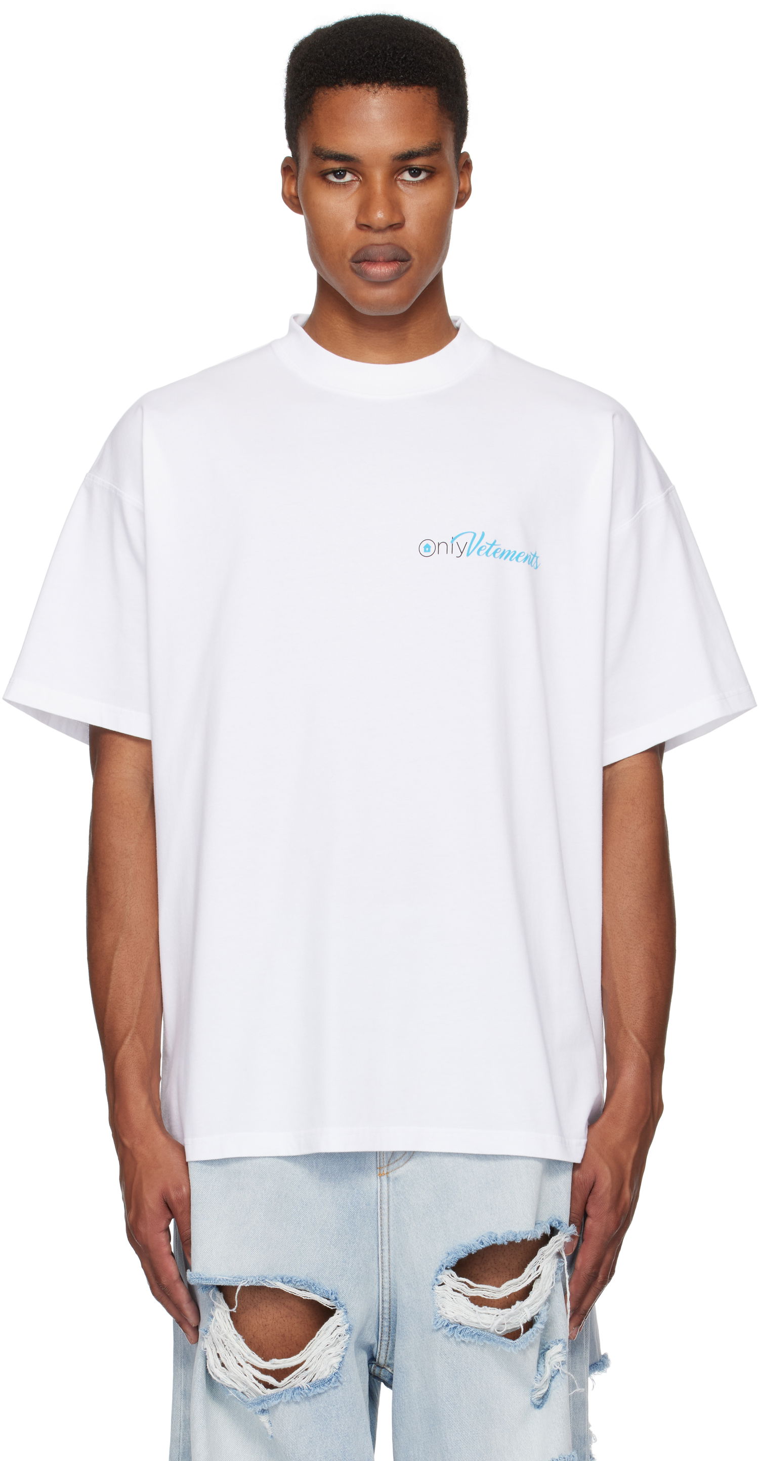 Tričko VETEMENTS 'Only' Graphic Print T-Shirt Biela | UA66TR755W, 0