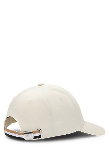 Šiltovka BOSS BOSS Cotton-twill Cap with Logo Trim Biela | 50539428, 1