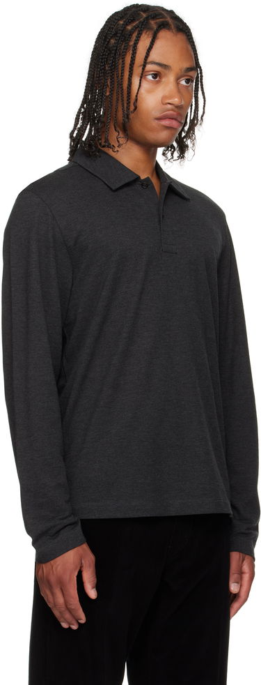 Polo tričko FERRAGAMO Ferragamo Long Sleeve Polo Šedá | 786358, 1