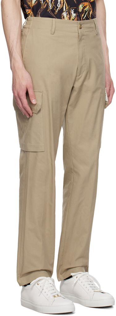 Cargo nohavice Paul Smith Paul Smith Cargo Pants with Elasticized Waistband Béžová | M1R-417Y-L01314, 1