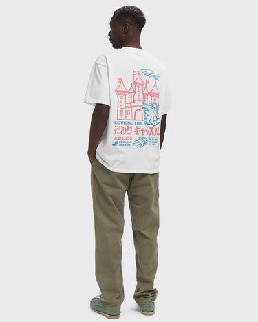 Tričko EDWIN Pink Castle Graphic T-Shirt Biela | I036397-0267, 2