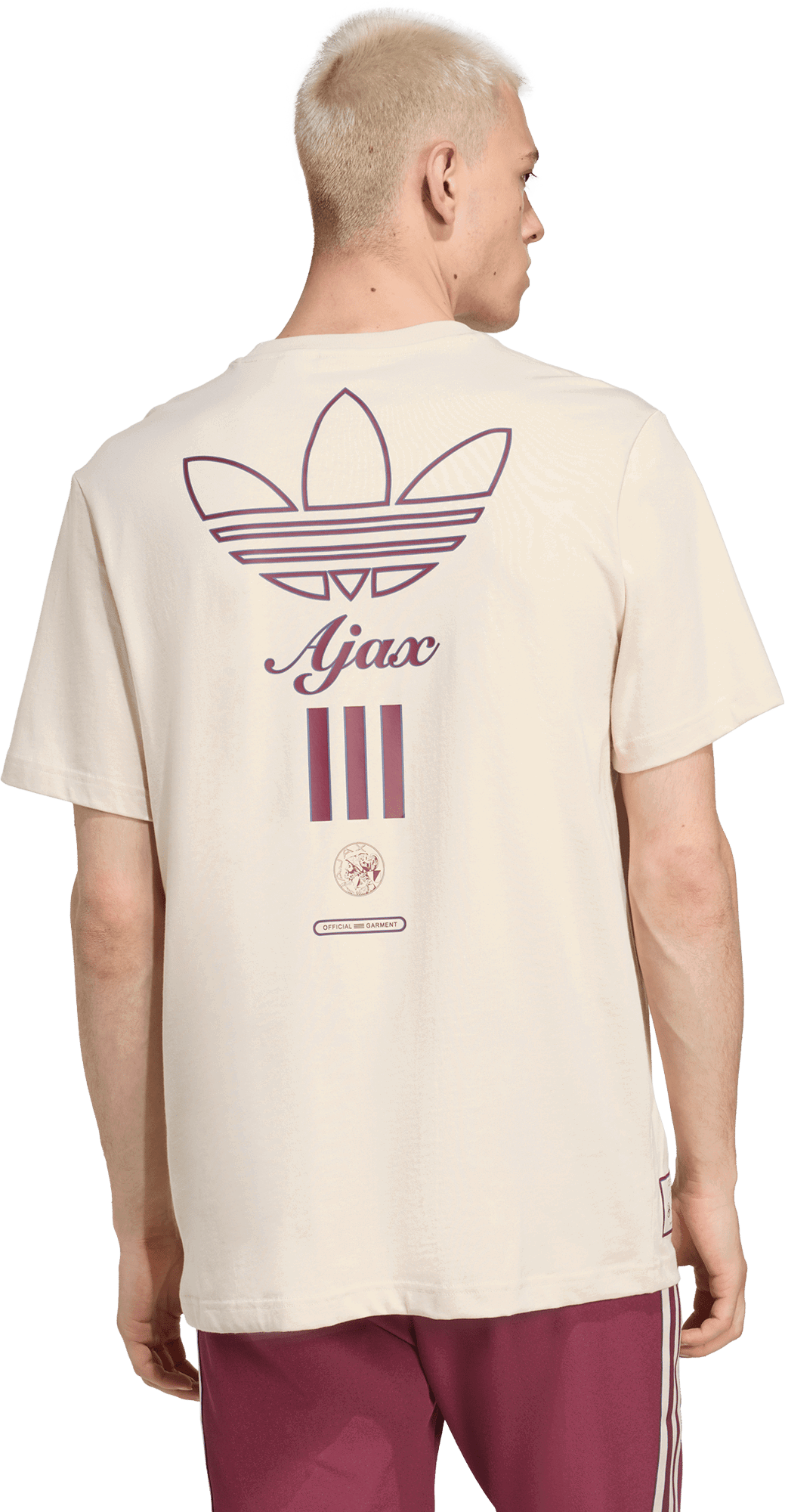 Tričko adidas Performance Ajax Amsterdam Terrace Icons T-Shirt Béžová | JM7353, 1