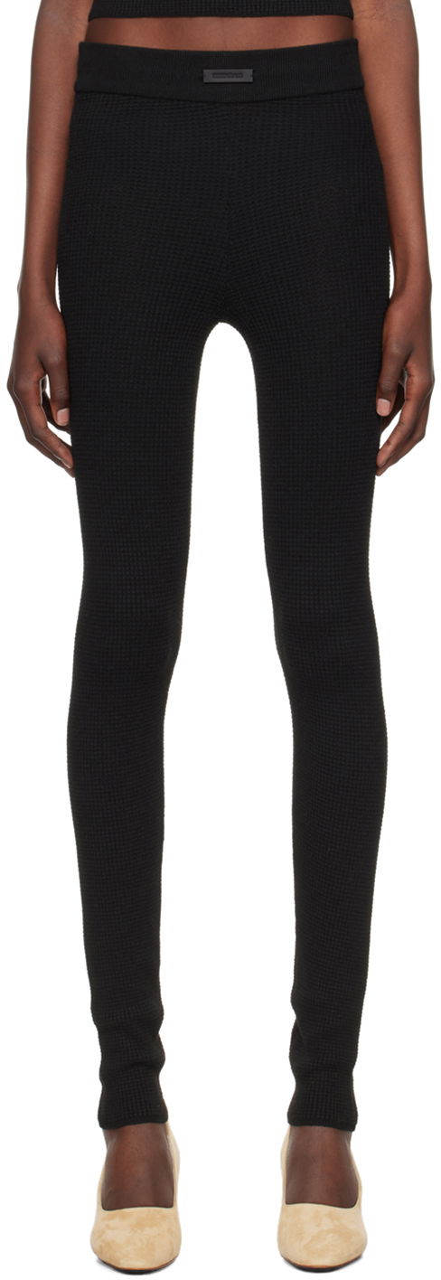 Legíny Fear of God Fear of God ESSENTIALS Waffle Leggings Čierna | 192BT247270FW, 0