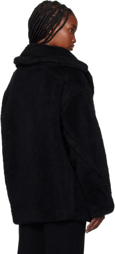 Kabáty Max Mara Max Mara Fuxia Teddy Jacket Čierna | 2511081041600, 2