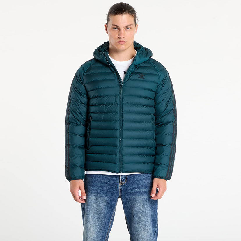 Prešívaná bunda adidas Originals Adidas Synthetic Hooded Jacket Zelené | JX4116