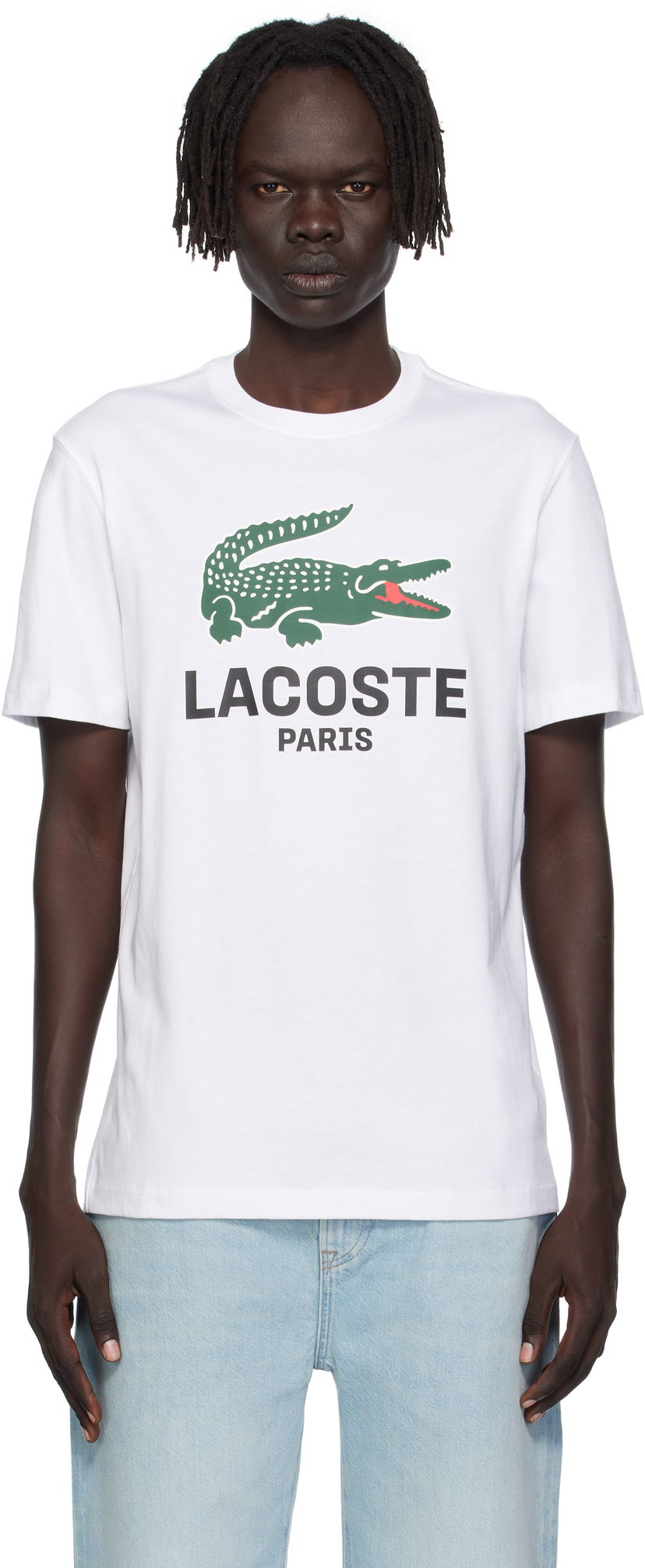 Tričko Lacoste Lacoste Croc Originals T-Shirt Biela | TH5634_001