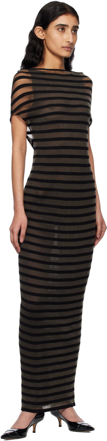 Šaty Jean Paul Gaultier Jean Paul Gaultier 'The Marinière' Striped Maxi Dress Hnedá | 25/34-F-RO400-M088-00, 3