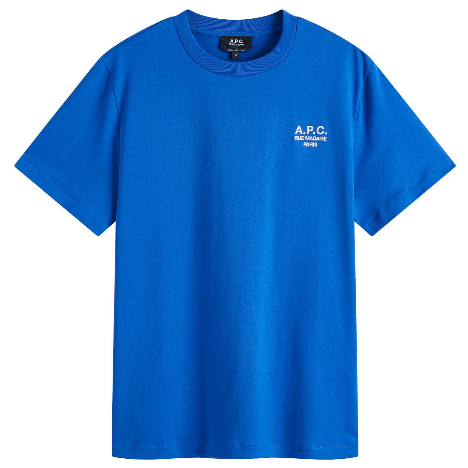 Tričko A.P.C. Men's Rue Madame Logo T-Shirt, Size Small Modrá | COHBU-M26388-IMA, 0