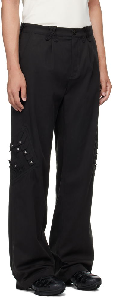 Cargo nohavice KIKO KOSTADINOV Kiko Kostadinov Estike Cargo Trousers Čierna | KKAW25T05-15, 1
