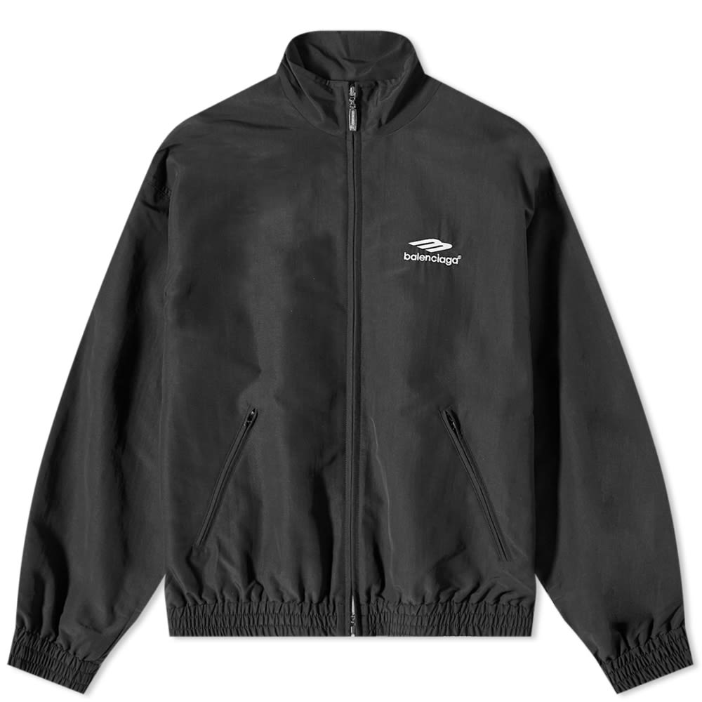 Bunda Balenciaga Nylon Track Jacket Black Čierna | 704505-TKO48-1000, 0