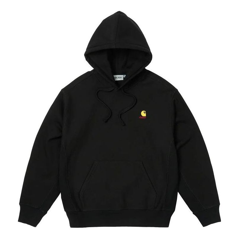 Mikina Palace Palace x  WIP Logo-Embroidered Cotton-Jersey Hoodie Čierna | I033560-BLACK