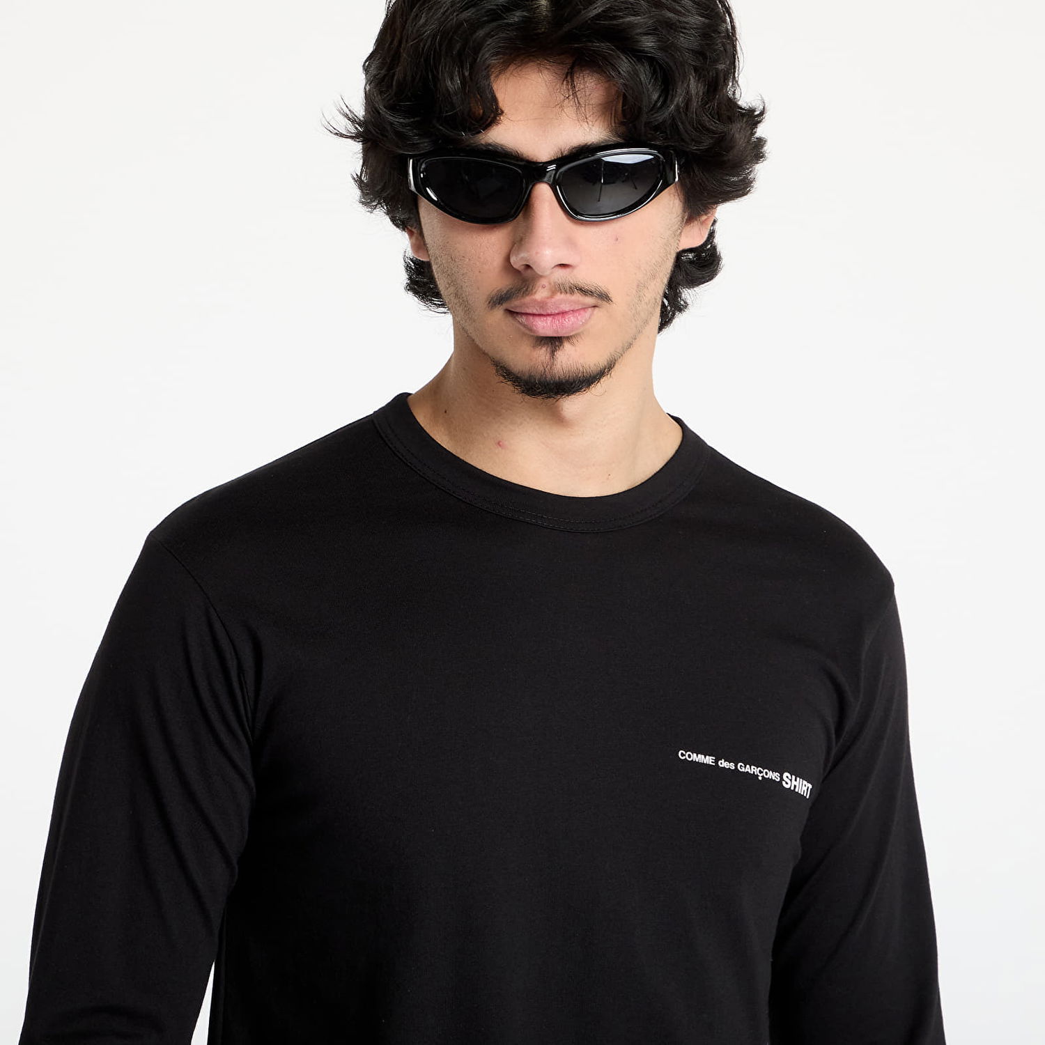 Tričko Comme des Garçons Comme des Garçons SHIRT Knit T-Shirt Čierna | FO-T025 BLACK, 1