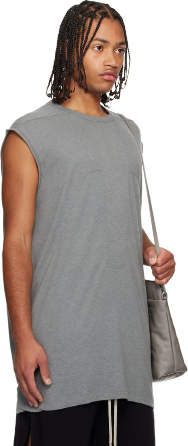 Tielko Rick Owens Concordians Splintered Tarp Paneled Sleeveless T-shirt Šedá | RU02E1168 JR, 1