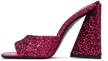 Starostlivosť o obuv The Attico Attico Devon Glitter Mules Ružová | 227WS000 G001, 2