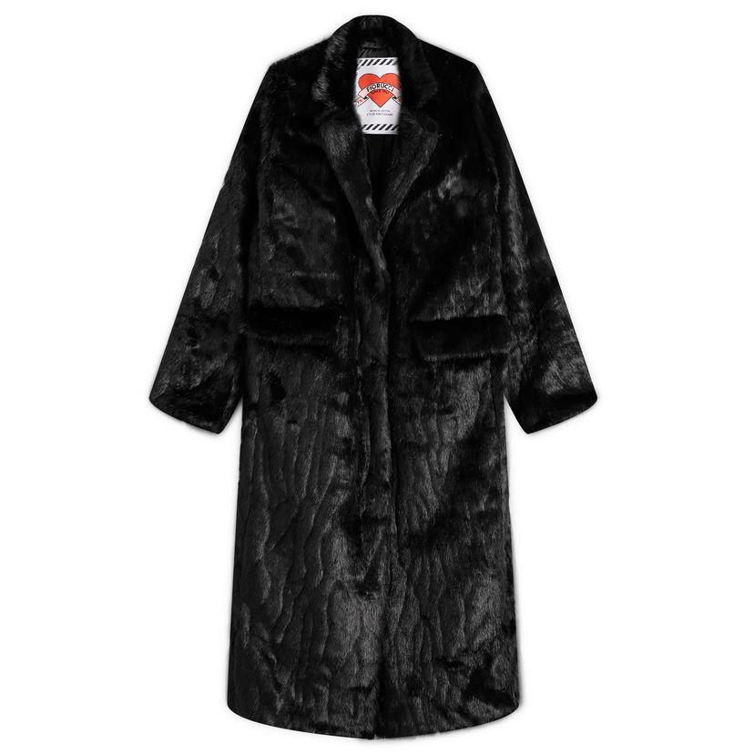 Kabáty Fiorucci Faux Fur Coat Black Medium Čierna | W01FPOCO167FF01BK01-BLK