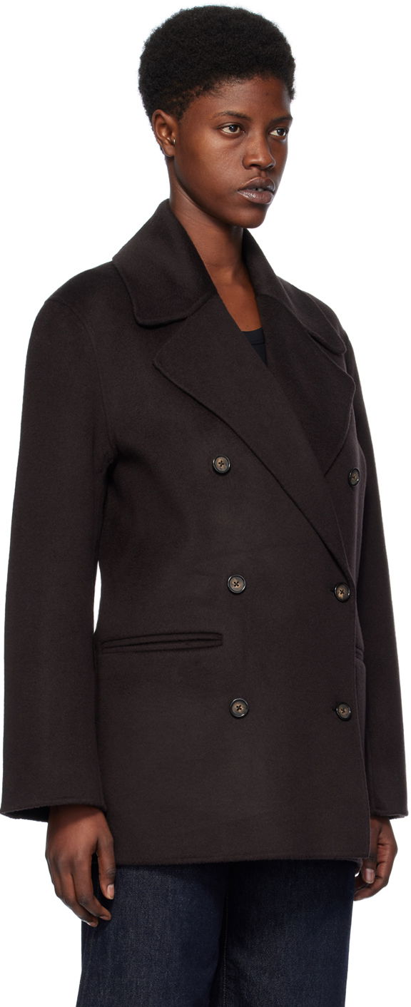 Kabáty TOTEME TOTEME Double-Faced Peacoat Hnedá | 241-WRO988-FB0006, 1