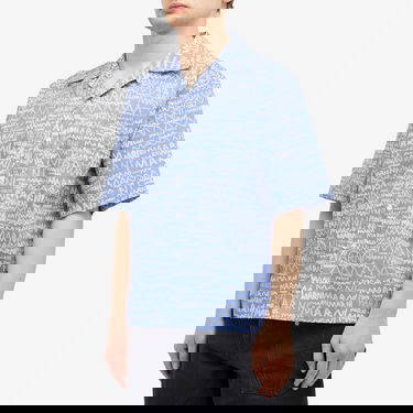Košeľa Marni Marni Pencil Logo Vacation Shirt Modrá | CUMU0213A5-UTC464-MPB26, 2