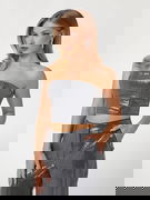 Sequined Bustier Crop Top