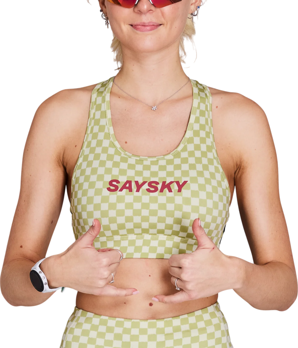Podprsenka Saysky Saysky Checker Combat Sports Bra Zelené | nwrsb30c1034, 0