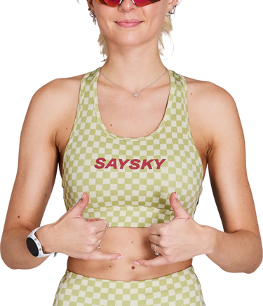 Podprsenka Saysky Saysky Checker Combat Sports Bra Zelené | nwrsb30c1034, 0