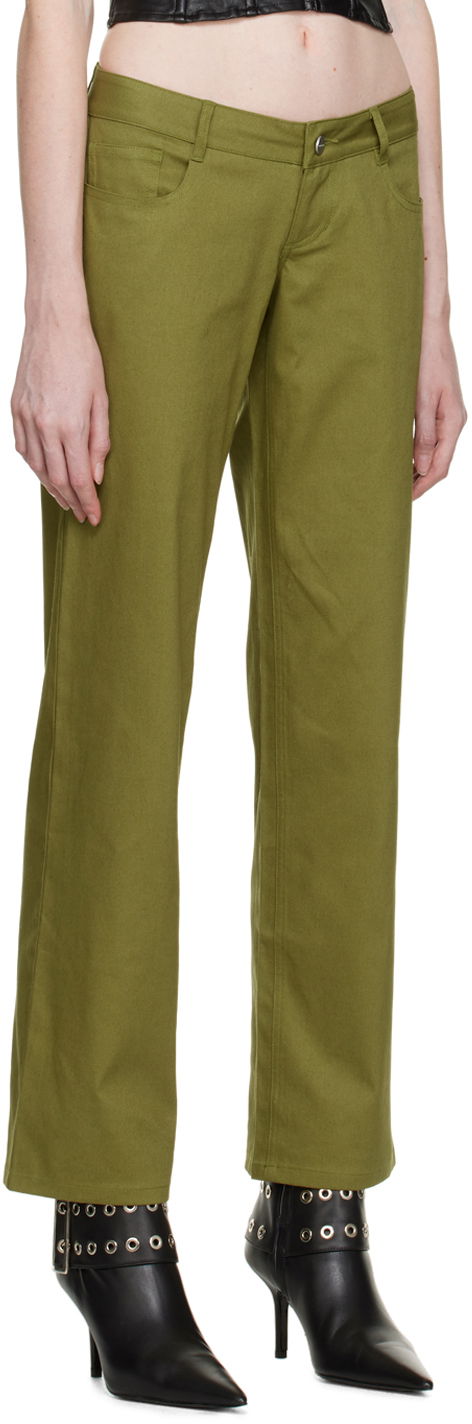 Nohavice Miaou Miaou Atlas Trousers Zelené | 1023SCTYM, 1