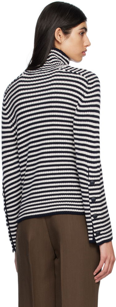 Sveter Max Mara Striped Turtleneck Sweater Čierna | 2313610531600 13610531, 2