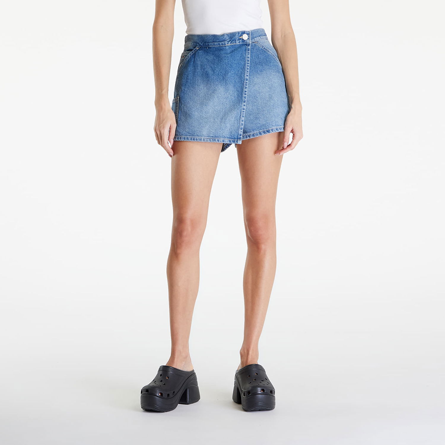 Sukňa Tommy Hilfiger Skort Denim Light Modrá | DW0DW18115 1AB, 0